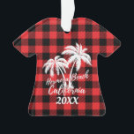 Hermosa Beach California Palm Tree Personalisiert Ornament<br><div class="desc">Hermosa Beach California Palm Trees Beach Urlaub Personalisierte Weihnachtsbaumschmuck Ornament. Ändern Sie den Text in ein Jahr,  ein Datum oder einen Namen. Alles,  was du willst,  kann dort hingestellt werden.</div>