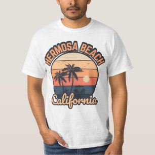 Hermosa Beach California Vintage-Sonnenuntergang-T T-Shirt