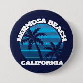 Hermosa Beach, Kalifornien Button (Vorderseite)