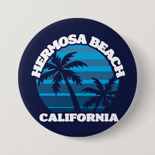 Hermosa Beach, Kalifornien Button (Vorderseite)