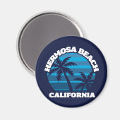 Hermosa Beach, Kalifornien Magnet (Vorderseite/Rückseite)