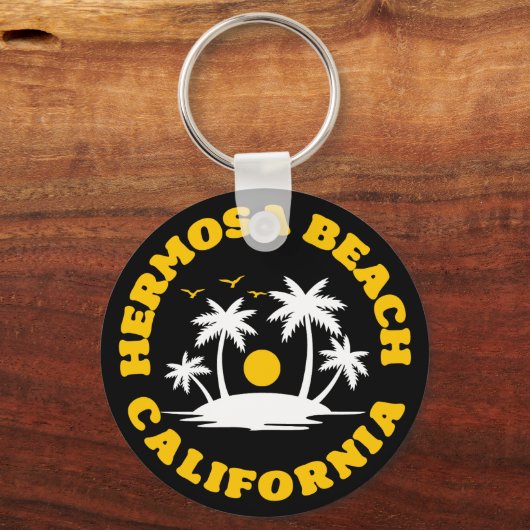 Hermosa Beach, Kalifornien Schlüsselanhänger (Vorderseite)
