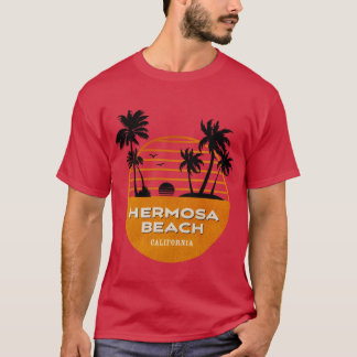 Hermosa Beach Kalifornien Vintage Sommer Surfer Ur T-Shirt