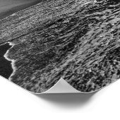 Hermosa Beach, Schwarzweiß-Foto Poster (Ecke)