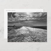 Hermosa Beach, Schwarzweiß-Foto Postkarte (Vorne/Hinten)