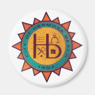 Hermosa Beach Siegel Magnet