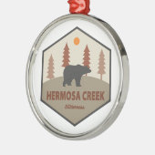 Hermosa Creek Wilderness Colorado Bear Ornament Aus Metall (Links)