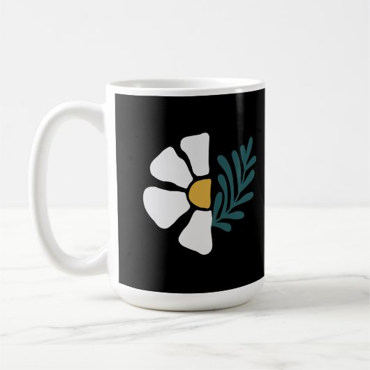 Hermosa flor abstracta kaffeetasse (Links)