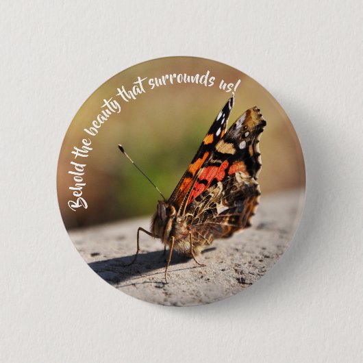 Hermosa Mariposa Button (Vorderseite)