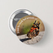 Hermosa Mariposa Button (Vorne & Hinten)