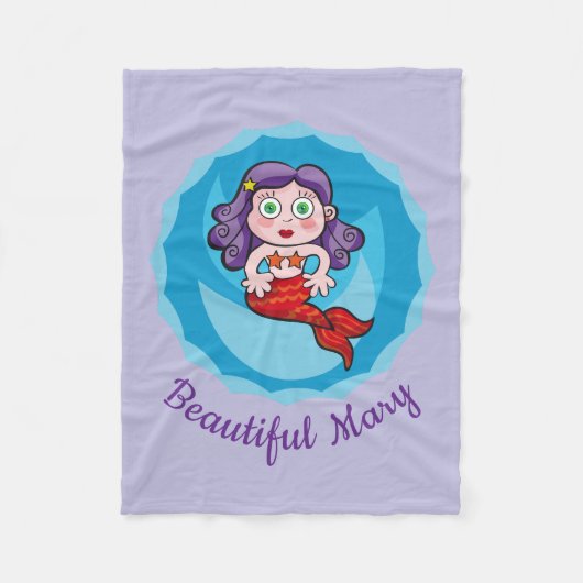 Hermosa sirena fleecedecke (Vorderseite)