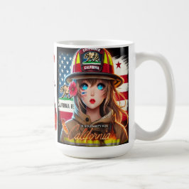 HERMOSA TAZA EN SOLIDARIDAD CON CALIFORNIA KAFFEETASSE