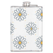 Hermosas margaritas minimalistas flachmann (Rückseite)