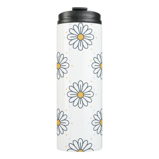 Hermosas margaritas minimalistas  thermosbecher (Vorderseite)