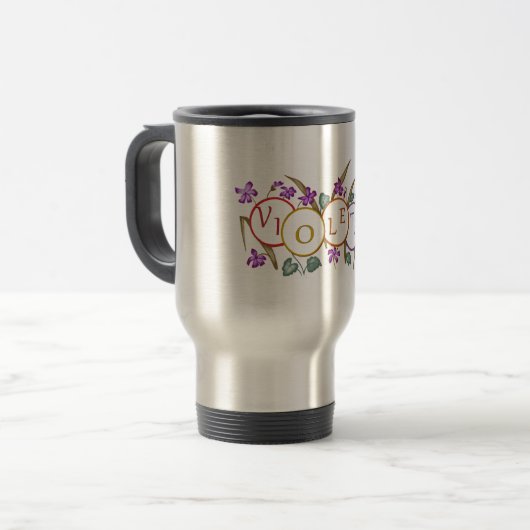 Hermosos Vasos y tazas legen EL nombre de Violeta Reisebecher (Vorderseite Links)