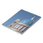 Hermoupolis, Syros Island, Griechenland. Blaue Kup Notizblock (Rotiert)