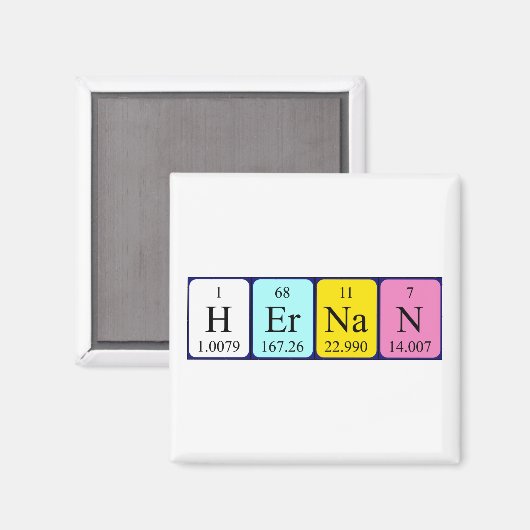 Hernan Periodenmagnet Magnet (Vorderseite/Rückseite)