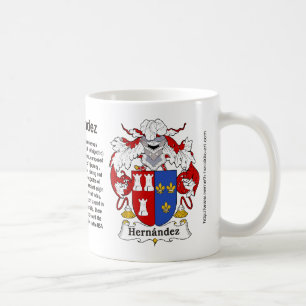 Hernandez-Familienwappen auf einer Tasse