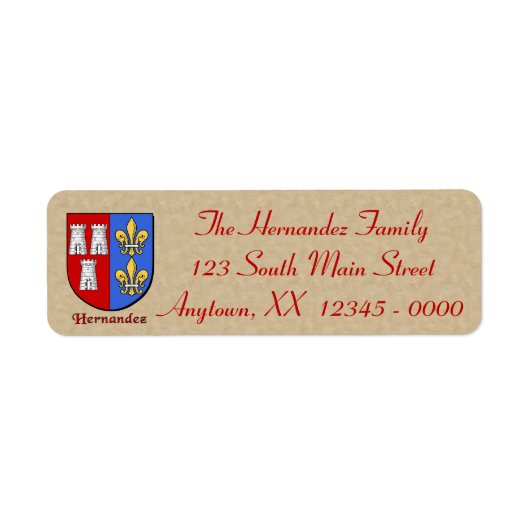 Hernandez Heraldic Shield (Vorne)