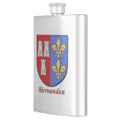 Hernandez Heraldic Shield Flachmann (Links)