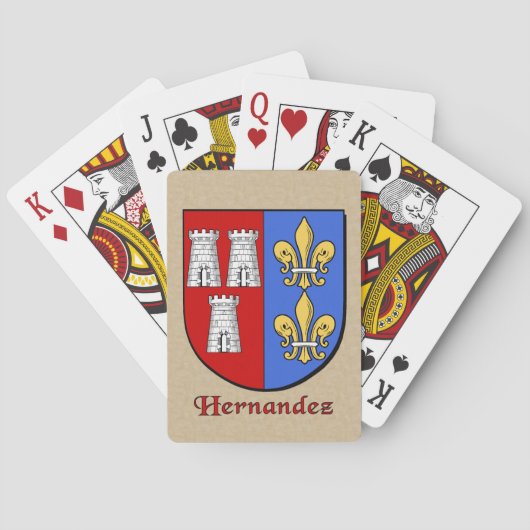 Hernandez Heraldic Shield Spielkarten (Rückseite)