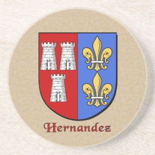 Hernandez Heraldic Shield Untersetzer