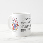 Hernandez-Wappenschale Kaffeetasse (Vorderseite Links)