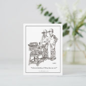 Hernia Cartoon Postcard Postkarte (Stehend Vorderseite)