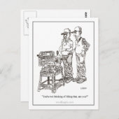 Hernia Cartoon Postcard Postkarte (Vorne/Hinten)