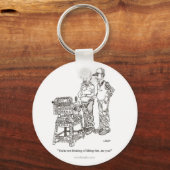 Hernia Cartoon Schlüsselanhänger (Vorderseite)