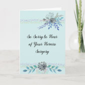 Hernia-Operation wird mit Blume grün Karte (Vorderseite)