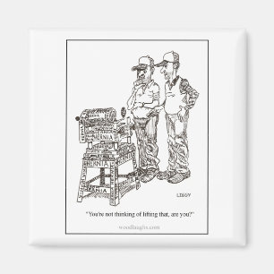 Hernie-Cartoon-Magnet Magnet