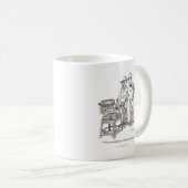 Hernie-Cartoon-Tasse Kaffeetasse (VorderseiteRechts)
