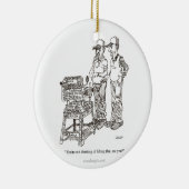 Hernie-Cartoon-Verzierung (rund, oval, Quadrat) Keramik Ornament (Rechts)