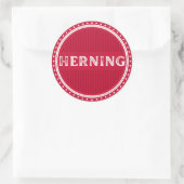 Herning City Pride Emblem – Danish Identity Runder Aufkleber (Tasche)