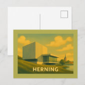 Herning Denmark Modern Art Postkarte (Vorne/Hinten)
