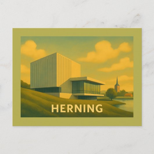 Herning Denmark Modern Art Postkarte (Vorderseite)
