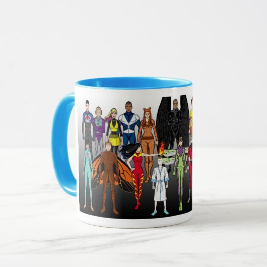 Hero Academy Students Tasse (Vorderseite Links)