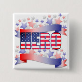 HERO American Flag Button (Vorderseite)