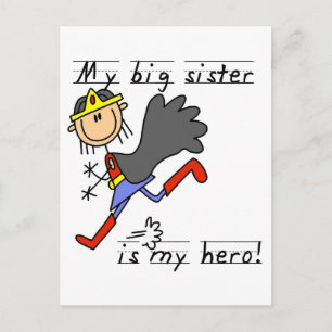 Hero Big Sister Tshirts und Geschenke Postkarte
