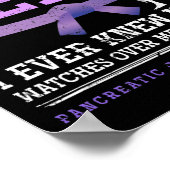 Hero Brave Cancer Warrior Gift Pankreas Krebs A Poster (Ecke)
