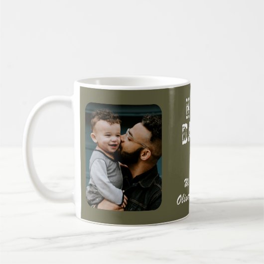 Hero Daddy Father`s Day 2 Photo Collage Kaffeetasse (Links)