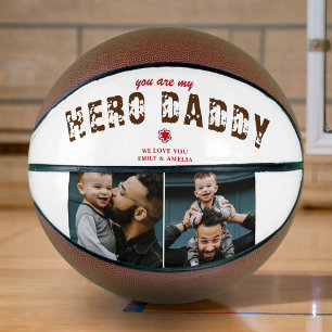 Hero Daddy Vater-Tag 2 Foto-Collage Basketball