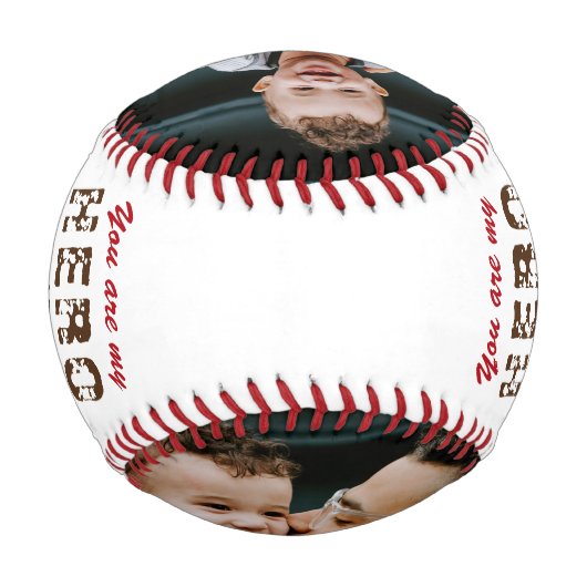 Hero Daddy Vatertag 2 FotoCollage Baseball (Rückseite)