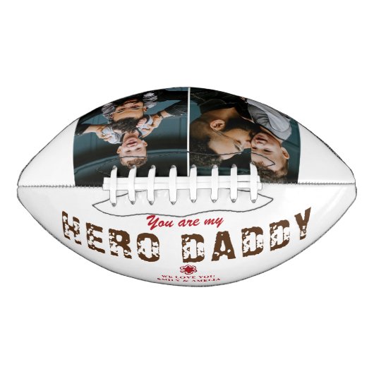 Hero Daddy Vatertag 2 FotoCollage Football (Vorderseite)