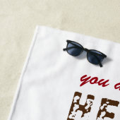 Hero Daddy Vatertag 2 FotoCollage Strandtuch (Beispiel)