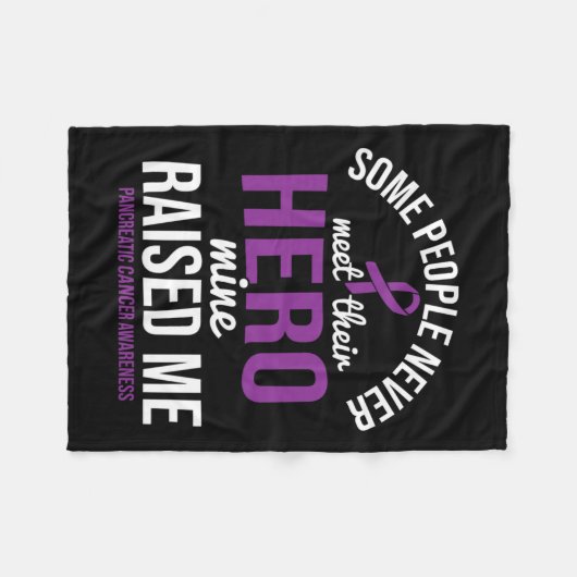 Hero erhöhte die Bauchspeicheldrüsenkrebserkrankun Fleecedecke (Vorderseite (Horizontal))