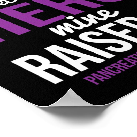 Hero erhöhte die Bauchspeicheldrüsenkrebserkrankun Poster (Ecke)