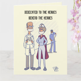 Hero Faltes Grußkarte Karte