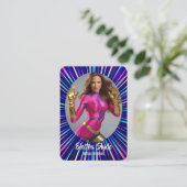 Hero Glow Foto Coscards Cosplay-Karten Visitenkarte (Stehend Vorderseite)